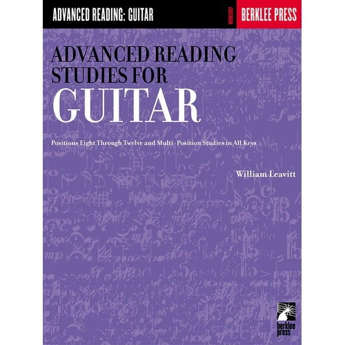 Advanced Reading Studies For Guitar (Softcover Book)