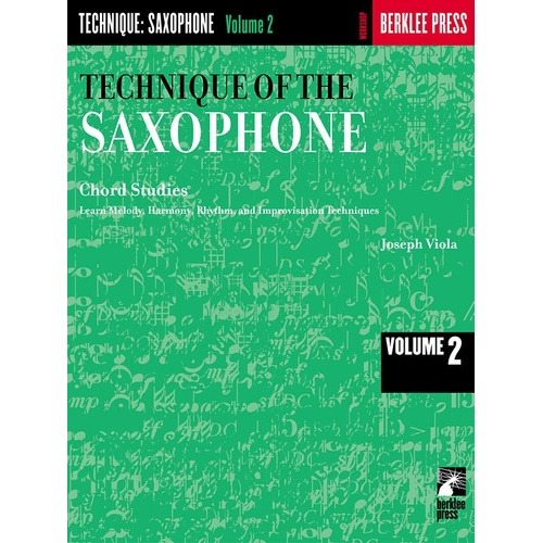 Technique Of The Sax Vol 2 Chord Studies (Softcover Book)