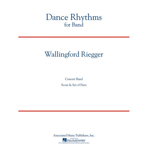 Dance Rhythms For Band Op 58 Concert Band 5 Score/Parts
