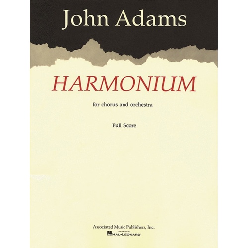 Adams - Harmonium Chorus/Orchestra Full Score