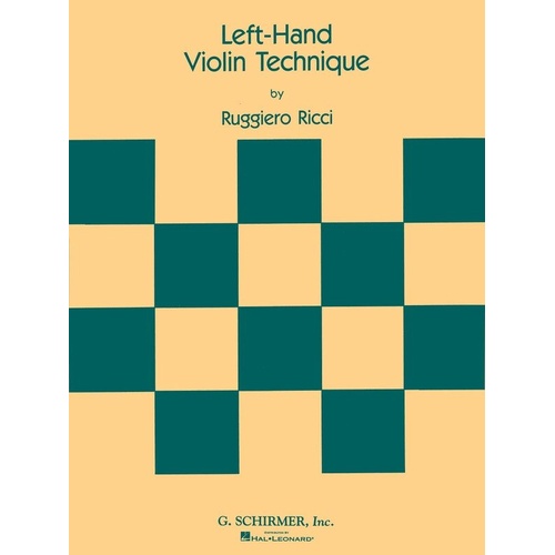 Ricci Left Hand Violin Technique Book by G. Schirmer, Inc., 56 Pages