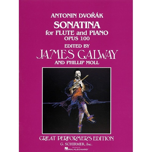 Dvorak Sonatina Op 100 for Flute and Piano - G. Schirmer Edition, 36 Pages