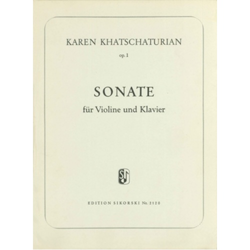 Violin Sonata Op 1 Violin/Piano (Softcover Book)