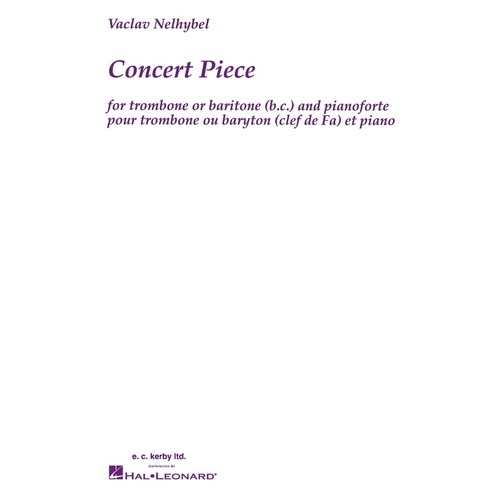 Nelhybel - Concert Piece Trombone/Piano (Softcover Book)