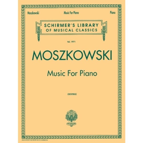 Moszkowski - Music For Piano (Softcover Book)