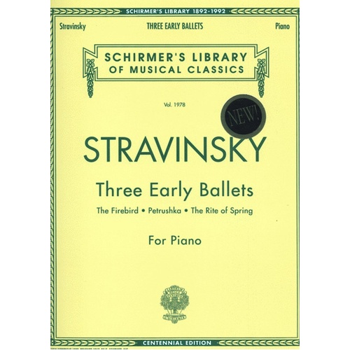 Stravinsky 3 Early Ballets Piano Solo 