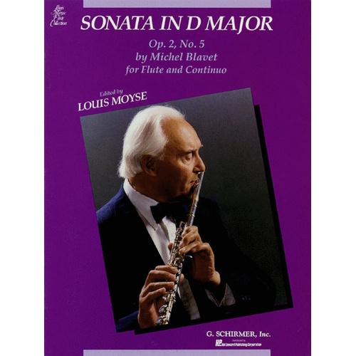 Blavet Sonata D Op 2 No.5 Flute/Piano(Moys 