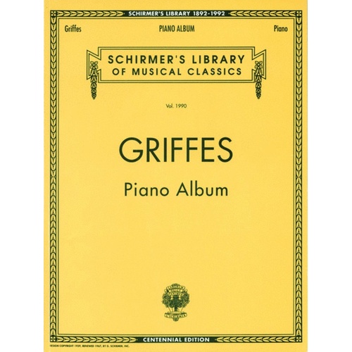 Griffes Piano Album Lib.1990 