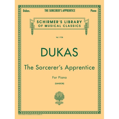 Dukas Sorcerers Appr. Piano Lib.1738 