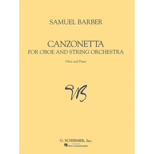 Barber Canzonetta Oboe and Piano 