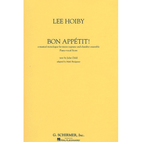 Schirmer - Hoiby - Bon Appetit For Mezzo Soprano/Piano