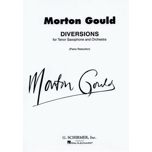 Diversions For Tenor Sax And Piano 