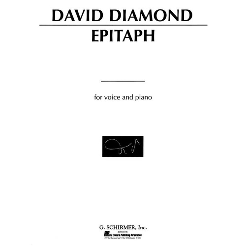 Diamond Epitaph Voice and Piano 