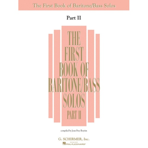 First Book Baritone/Bass Solos 2 