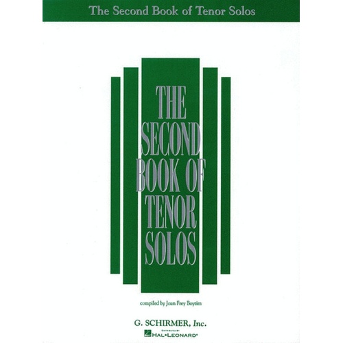 Schirmer - Second Book Of Tenor Solos
