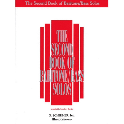 Schirmer - Second Book Of Baritone/Bass Solos
