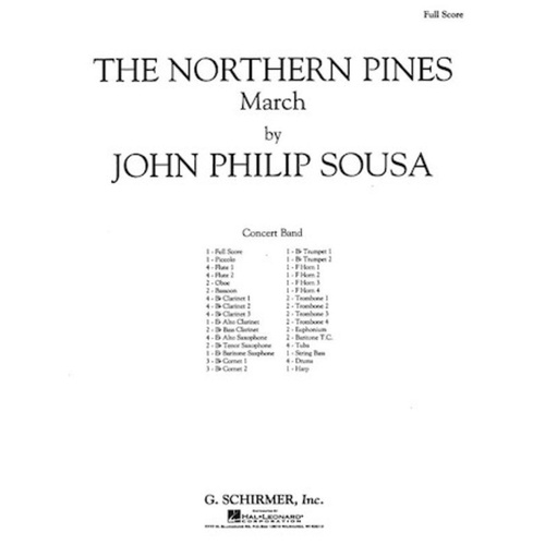 Sousa - The Northern Pines March Cb Full Score Score