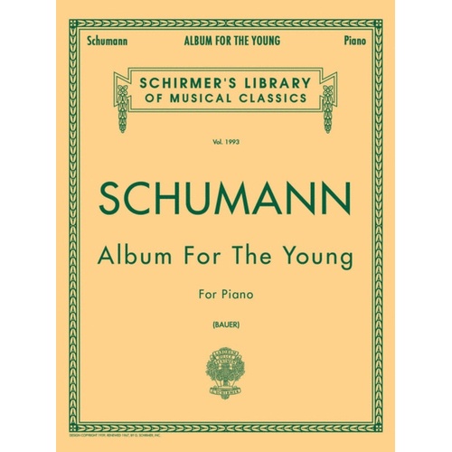 Schumann Album For Young Lib.1993 Piano 