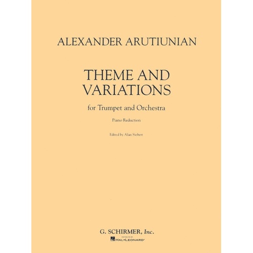 Arutiunian Theme/Variations Trumpet/Piano 