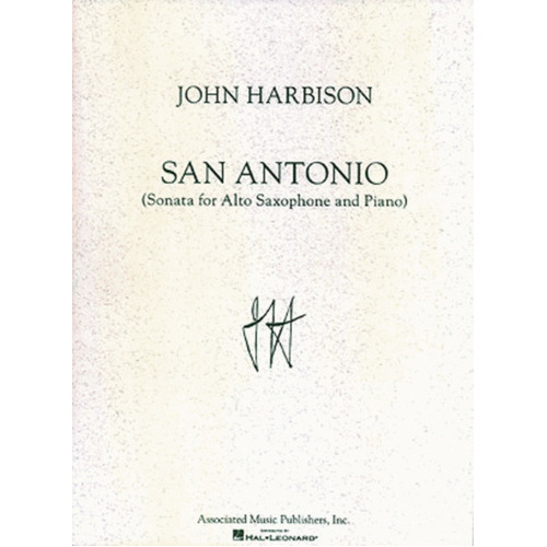Harbison San Antonio Sonata A/Sax/Piano 