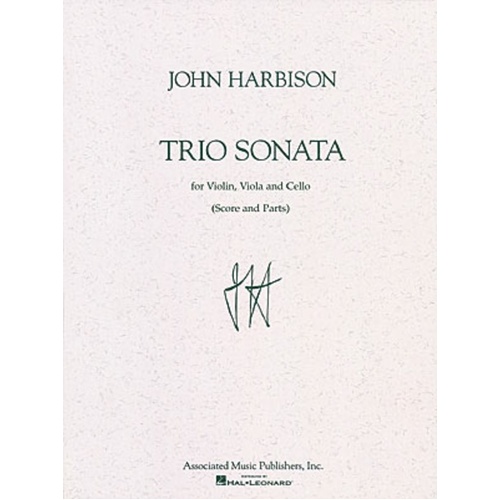 Harbison Trio Sonata Violinvlacel. Score/Parts 