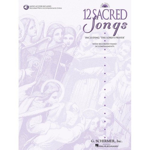 Schirmer - 12 Sacred Songs Low Voice Book/Online Audio