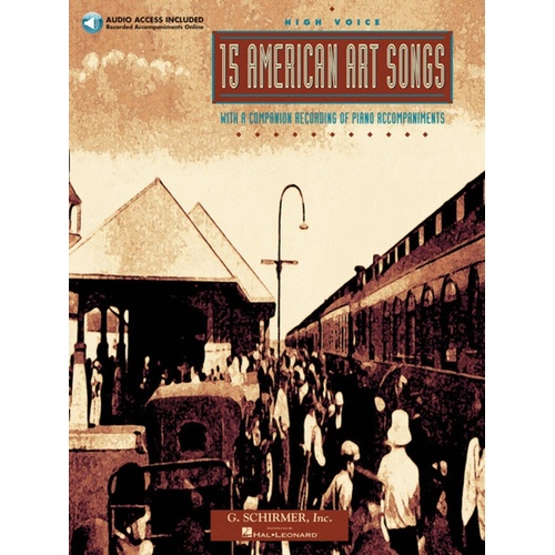 Schirmer - 15 American Art Songs High Voice Book/Online Audio