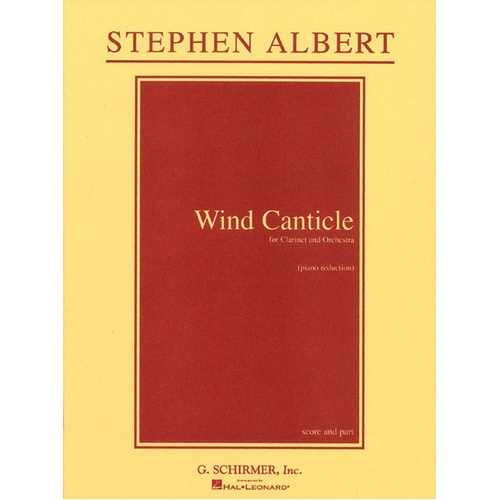 Albert Wind Canticle Clarinet and Piano 