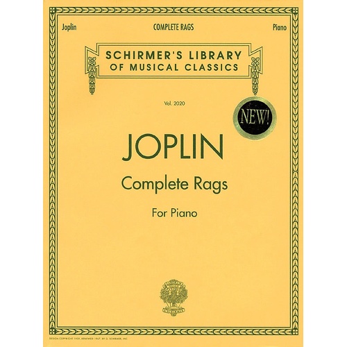 Joplin - Complete Rags For Piano (Softcover Book)