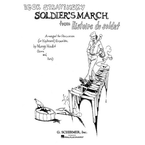 Schirmer - Stravinsky - Soldiers March For 6 Percussion Score/Parts
