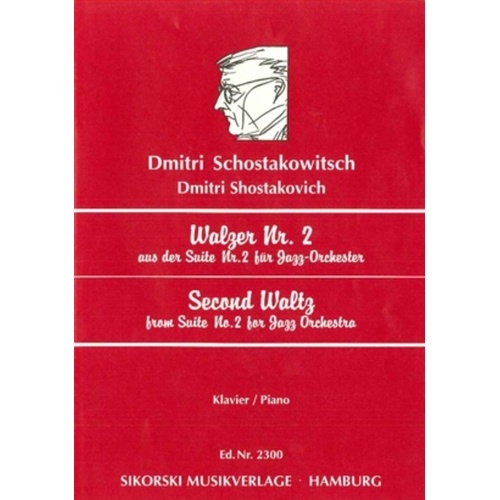 Second Waltz From Suite No 2 Piano Solo (Softcover Book)