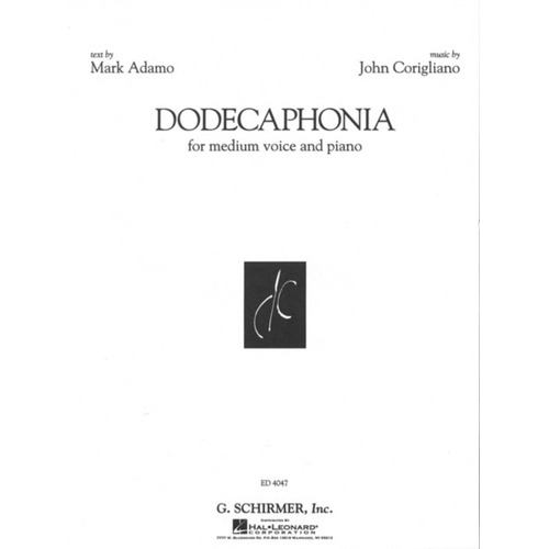 Corigliano Dodecaphonia Med.Voice/Piano 
