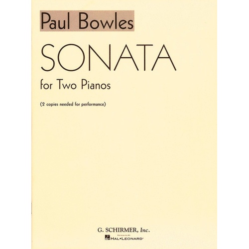 Bowles Sonata 2 Pianos 