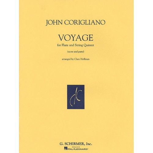 Schirmer - Corigliano - Voyage Flute/String Quintet Score/Parts