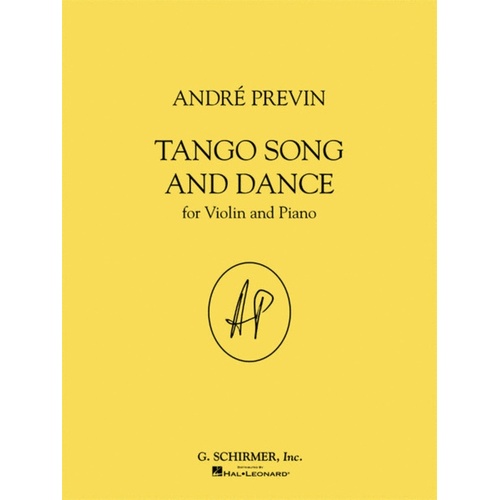 Previn A.Tango Song and Dance Violin/Piano 