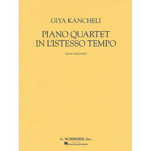 Kancheli Piano Quartet Listesso Score/Parts 