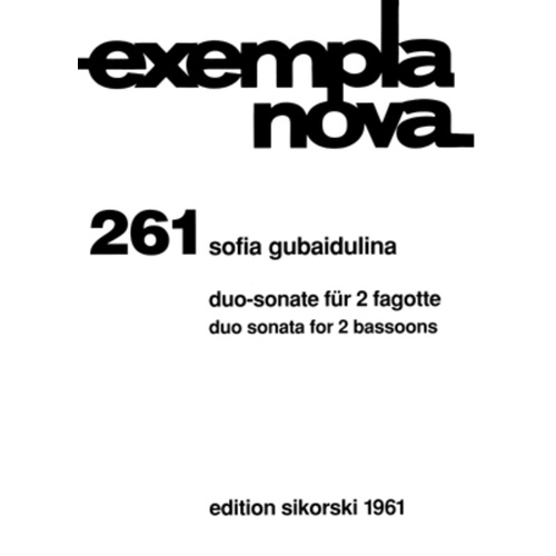 Duo Sonata For 2 Bassoons (Softcover Book)