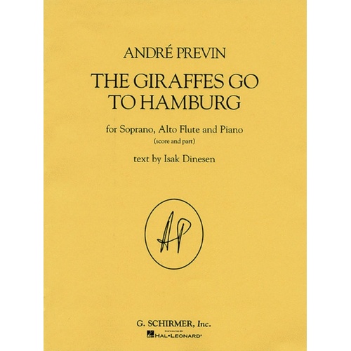 Schirmer - Previn - Giraffes Go To Hamburg Score/Parts