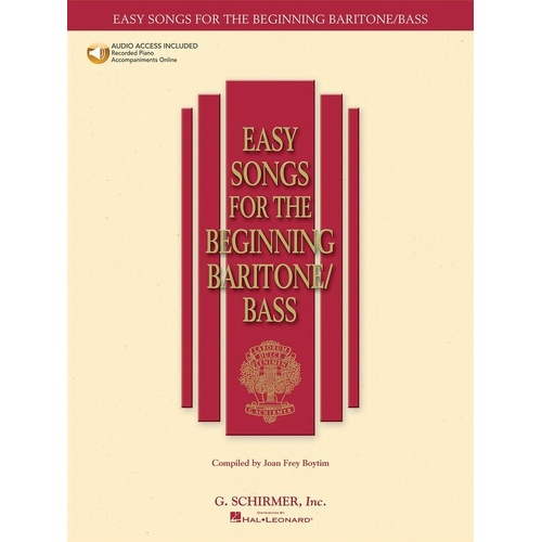 Easy Songs for Beginning Baritone/Bass Book