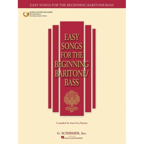 Easy Songs for Beginning Baritone/Bass Book