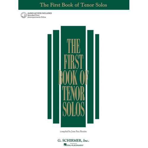Schirmer - First Book Of Tenor Solos Book/Online Audio