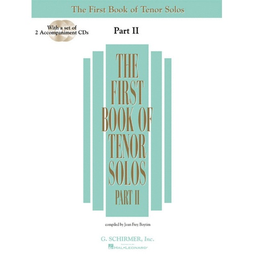 Schirmer - First Book Of Tenor Solos Pt 2 Book/Online Audio
