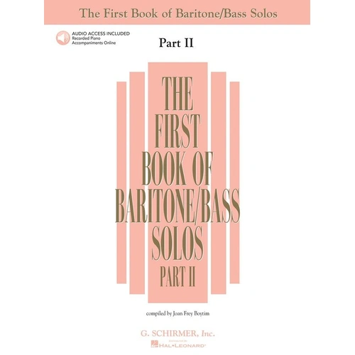 The First Book of Baritone/Bass Solos - Part II by G. Schirmer, Inc., 128 Pages