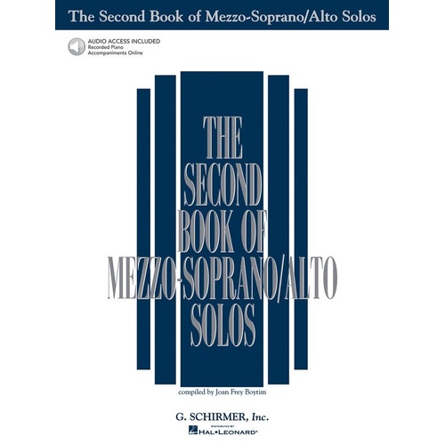 Second Book of Mezzo-Soprano/Alto Solos by G. Schirmer, Inc. - 128 Pages, Vocal Repertoire for Students