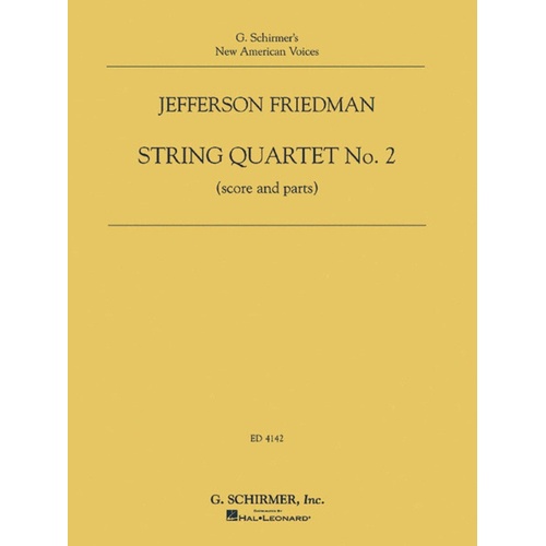Friedman String Quartet No.2 Score/Parts 