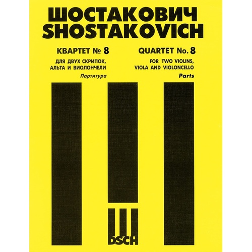 String Quartet No 8 Op 110 Set Of Parts (Set of Parts)