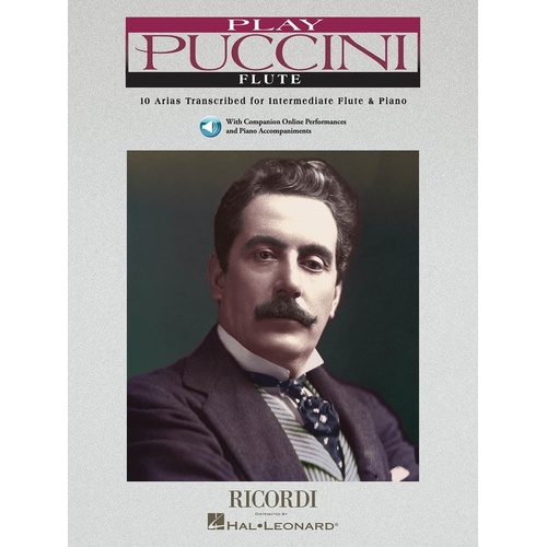 Play Puccini Book/CD Flute (Softcover Book/CD)