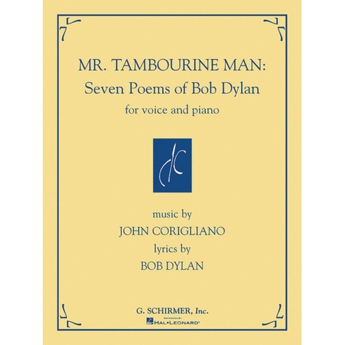 Corigliano 7 Poems Bob Dylan Vce/Piano 