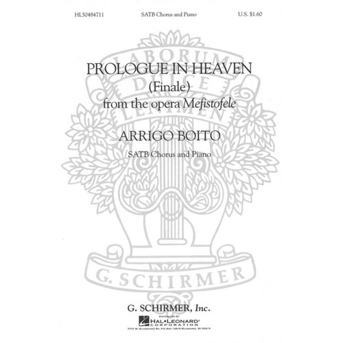 Schirmer - Boito - Prologue In Heaven SATB/Piano