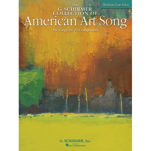 Schirmer - American Art Song Collection Medium/Low Voice/Piano